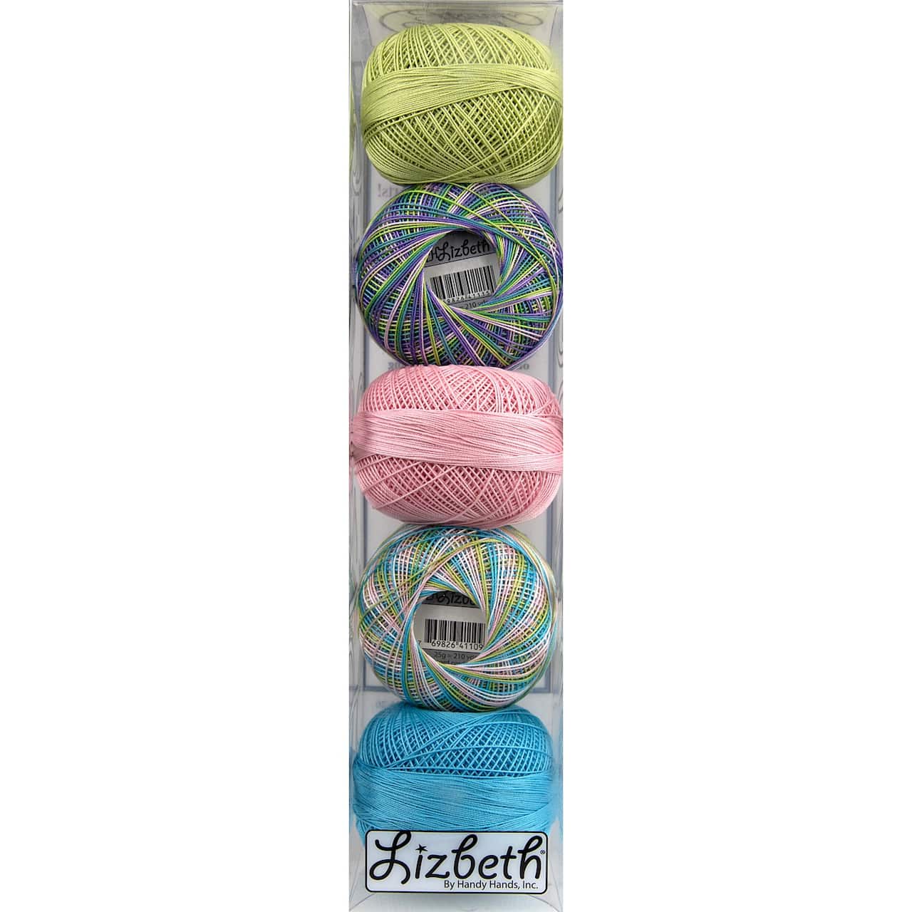 Handy Hands Lizbeth Floral Cordonnet Cotton Thread Pack, Size 20